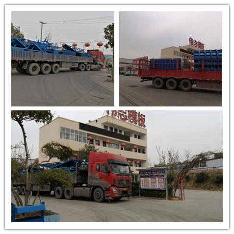 蓋梁鋼模板客戶驗貨完畢開始發貨中