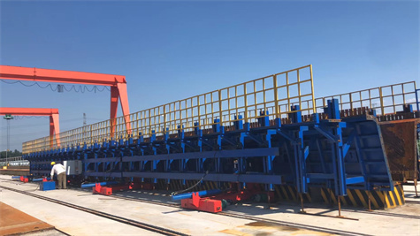 40米T梁工地施工現場偉志鋼模板