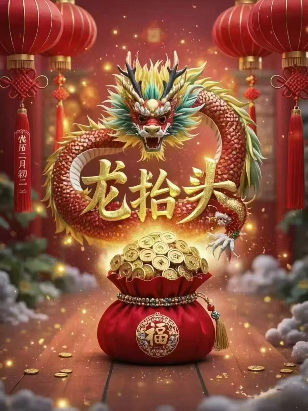 “龍抬頭”祝您鴻運當頭，事業更上一層樓！