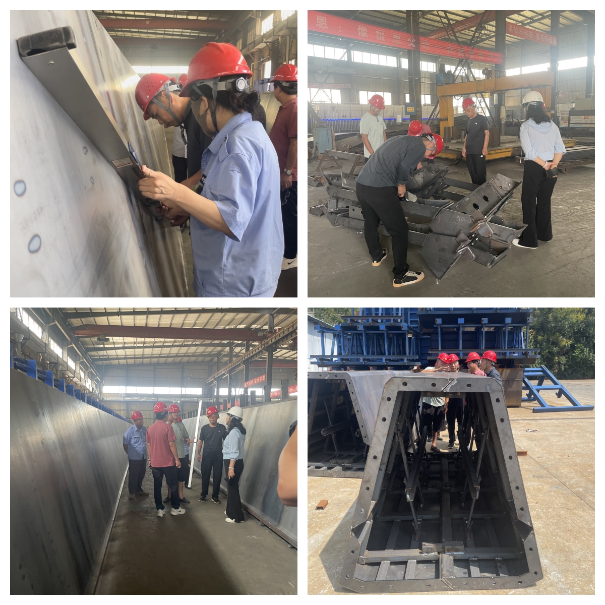 實力見證！客戶蒞臨偉志，35米箱梁模板驗收圓滿成功