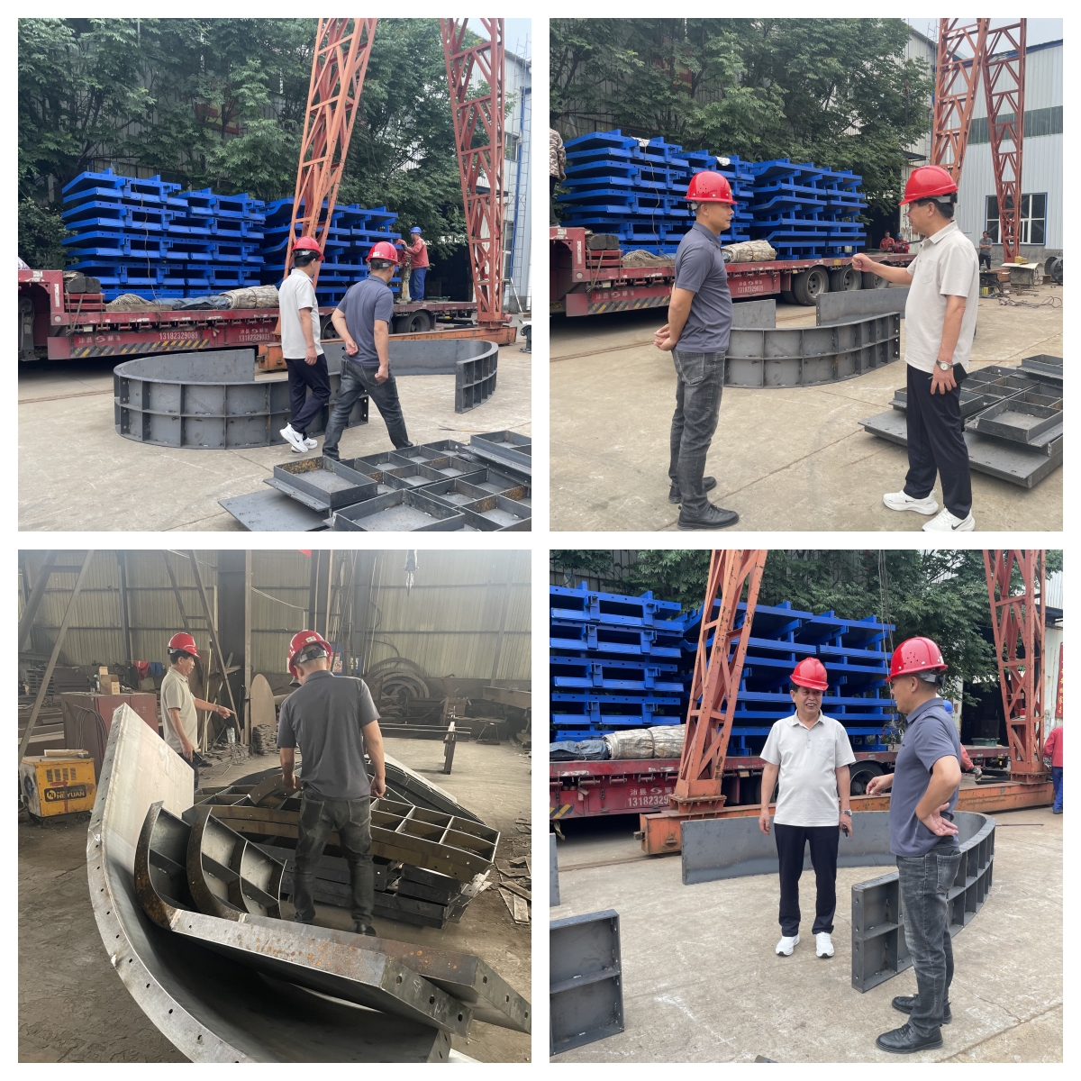 客戶親臨點(diǎn)贊！偉志鋼模板以實(shí)力贏得信任